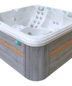 relax Sterling White, GREY/oak trim