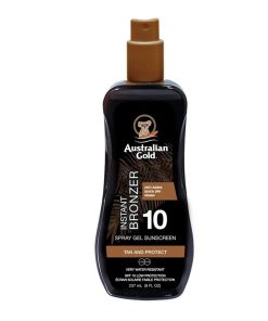 Australian Gold SPF 10 Spray Gel + Bronzer 237ml