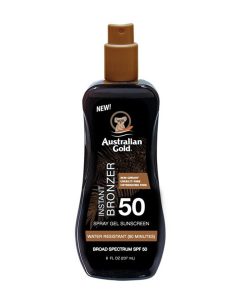 Australian Gold SPF 50 Spray Gel + Bronzer 237ml
