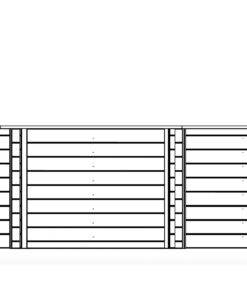 Luxus-Schwmmbad aus Holz Mambo Beach 355x307x116 cm