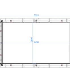 Luxus-Schwimmbad aus Holz Santa Cruz 502x322x124cm