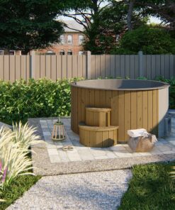 Hot Tub Deluxe XL, Thermowood, Ø220 x 95 cm