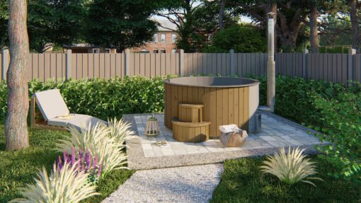 Hot Tub Deluxe XL, Thermowood, Ø220 x 95 cm