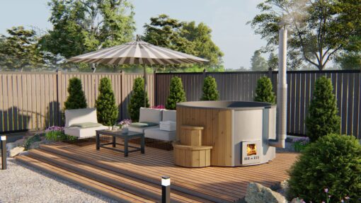 Hot Tub Deluxe Thermowood Ø200 x 95 cm