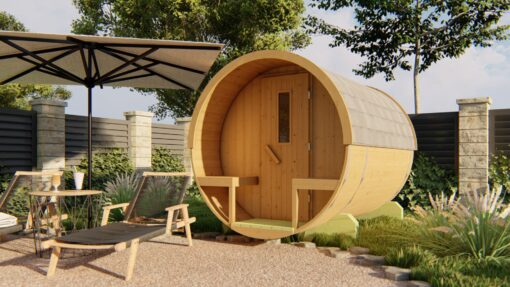 Saunafass Thermo wood ø205 cm, länge 250 cm