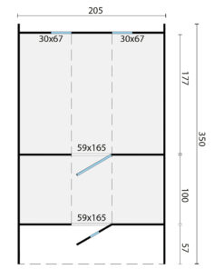 Thermowood saunafass Ø205x350