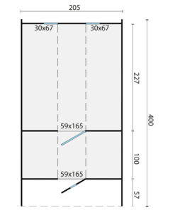 Thermowood saunafass Ø205x400