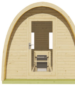 POD sauna 260cm - Fichten Tolva front