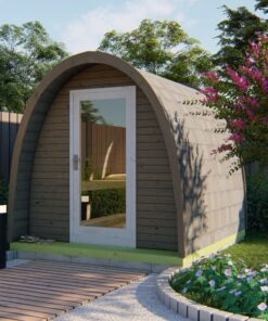 POD sauna 260cm - Fichten Tolva gestrichen