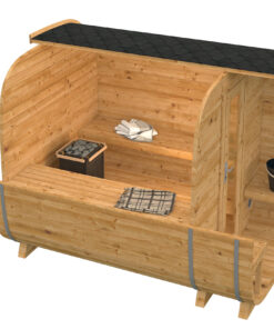CUBE sauna 280 cm - Thermowood Rovaniemi