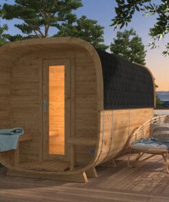CUBE sauna 390 cm - Thermowood Rovaniemi