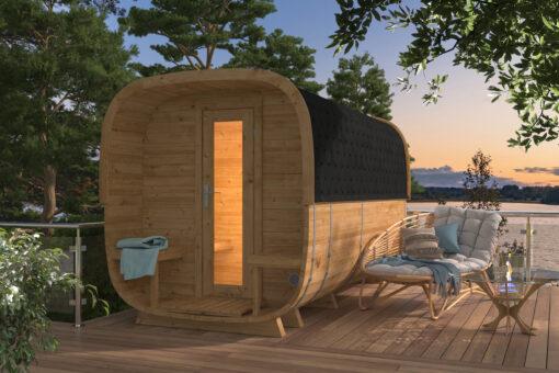 CUBE sauna 390 cm - Thermowood Rovaniemi