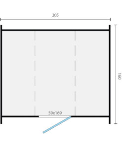 Thermowood saunafass Ø205x160