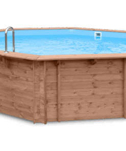 Luxus-Schwimmbad aus Holz Kokomo Beach 560x517x129cm