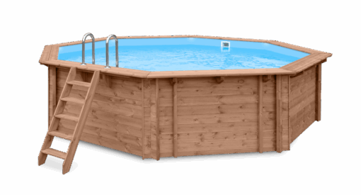 Luxus-Schwimmbad aus Holz Kokomo Beach 560x517x129cm