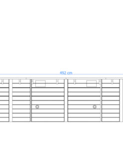Luxus-Schwimmbad aus Holz Playa Forti 834x492x138cm