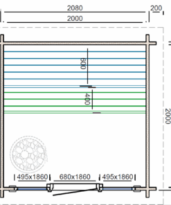 Saunahaus Tampere 40mm - XXS