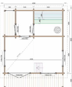Saunahaus Kokkola 70mm