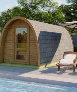 POD sauna 480cm - Thermowood Tolva