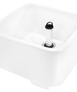Eckiges Fußbecken aus Sanitärkeramik